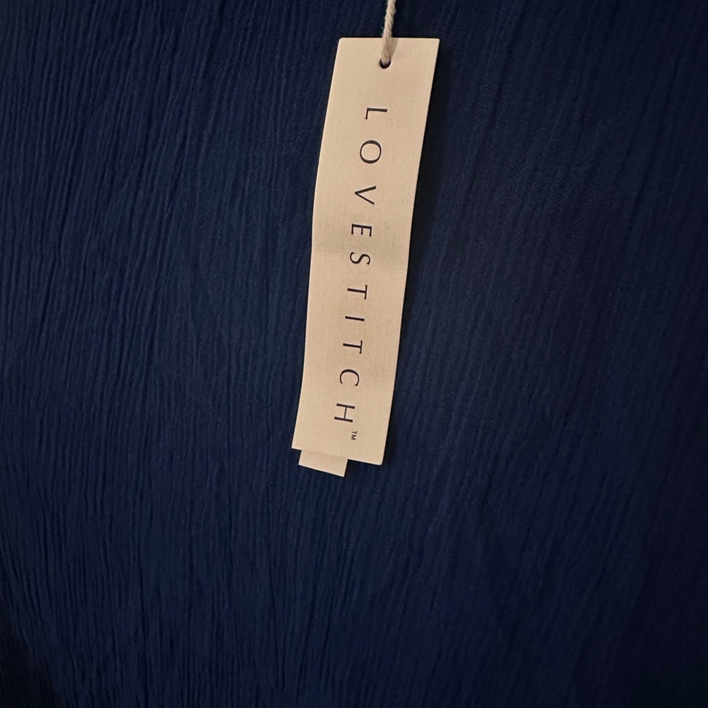 NWT Lovestitch Navy Maxi Dress Size M/L - Picture 4 of 4